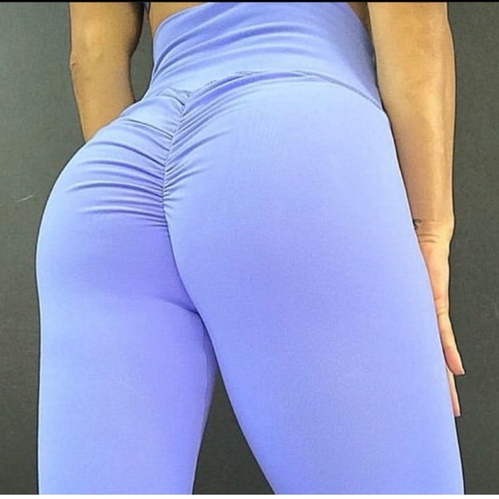 ABS2B Fitness Apparel Scrunch Butt Purple Leggings. SzS